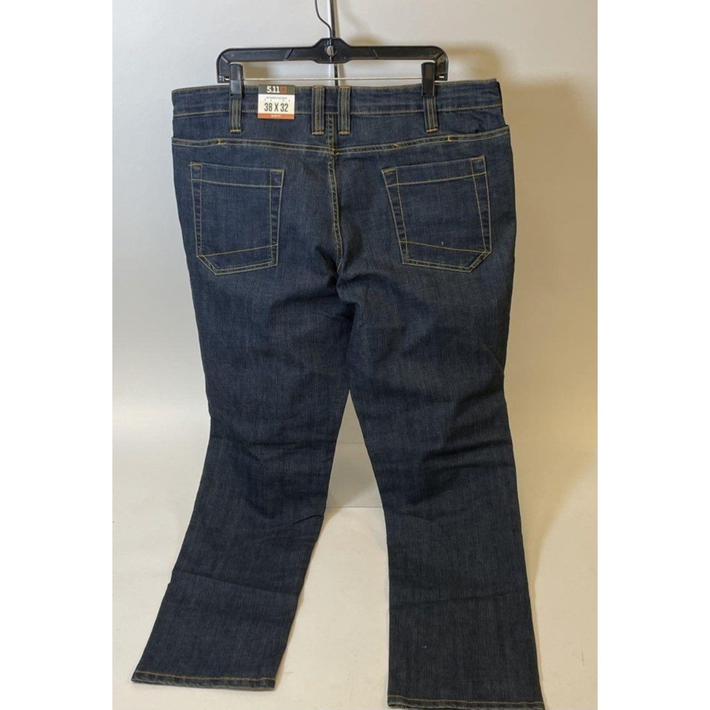 5.11 Tactical Defender Flex Jean Slim Fit Men's W38 L32 Blue Indigo Cotton - Picture 7 of 10